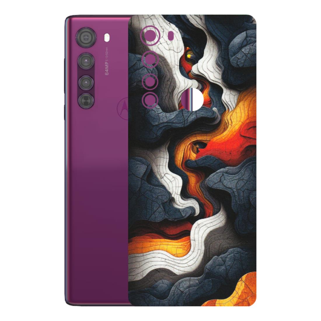 Motorola Phone Skins (All Models) - Abstract Volcanic Layers - Matte Finish (M-52) Motorola Moto Edge