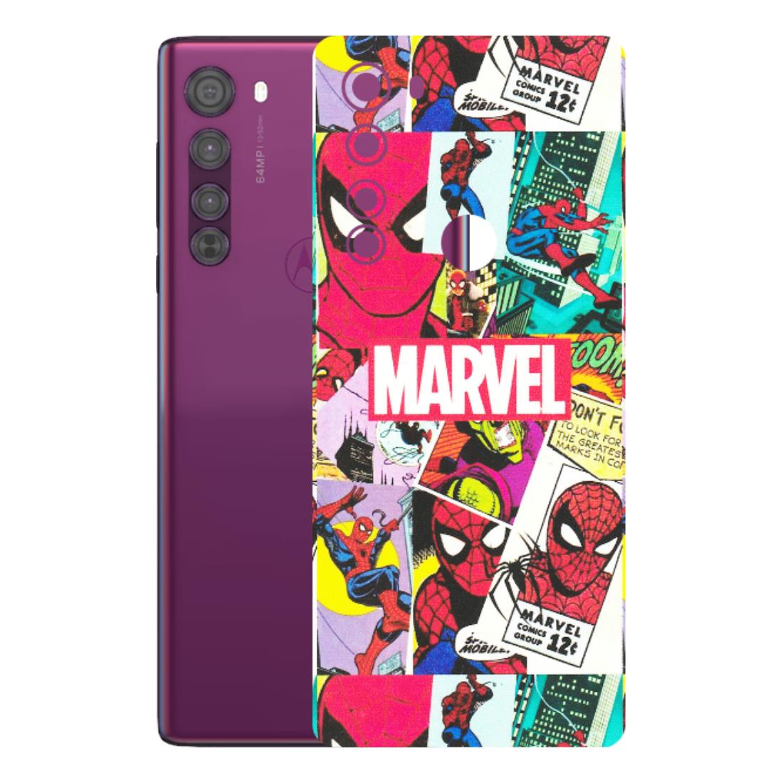 Motorola Phone Skins (All Models) - Marvel Comic Spiderman Grafitti - Matte Finish (M-72) Motorola Moto Edge