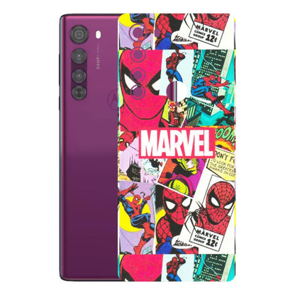 Motorola Phone Skins (All Models) - Marvel Comic Spiderman Grafitti - Matte Finish (M-72) Motorola Moto Edge