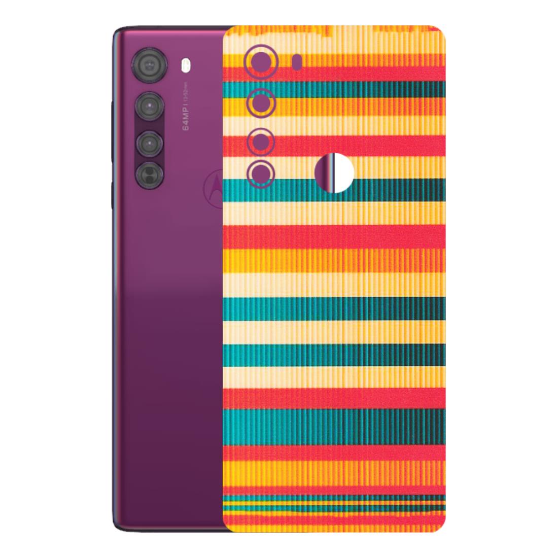Motorola Phone Skins (All Models) - Colourful Stripes Soothing Effect - Matte Finish (M-86) Motorola Moto Edge
