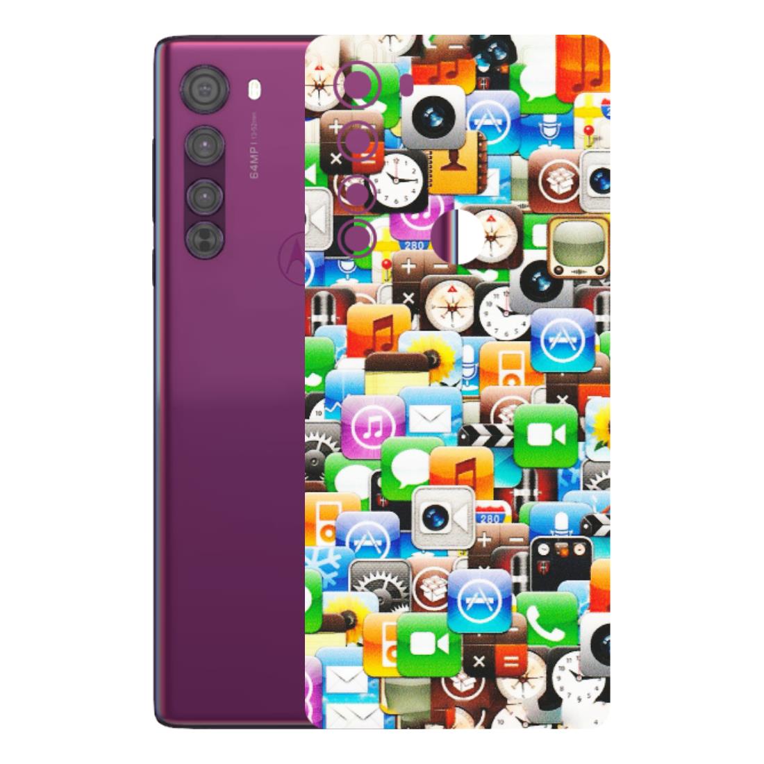 Motorola Phone Skins (All Models) - All Apple Icons - Matte Finish (M-93) Motorola Moto Edge