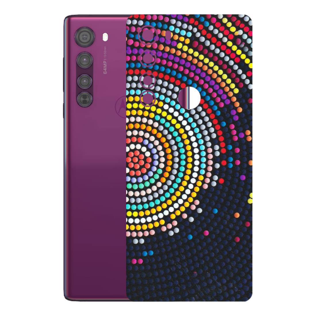 Motorola Phone Skins (All Models) - Rainbow Dot Mandala - Matte Finish (M-97) Motorola Moto Edge