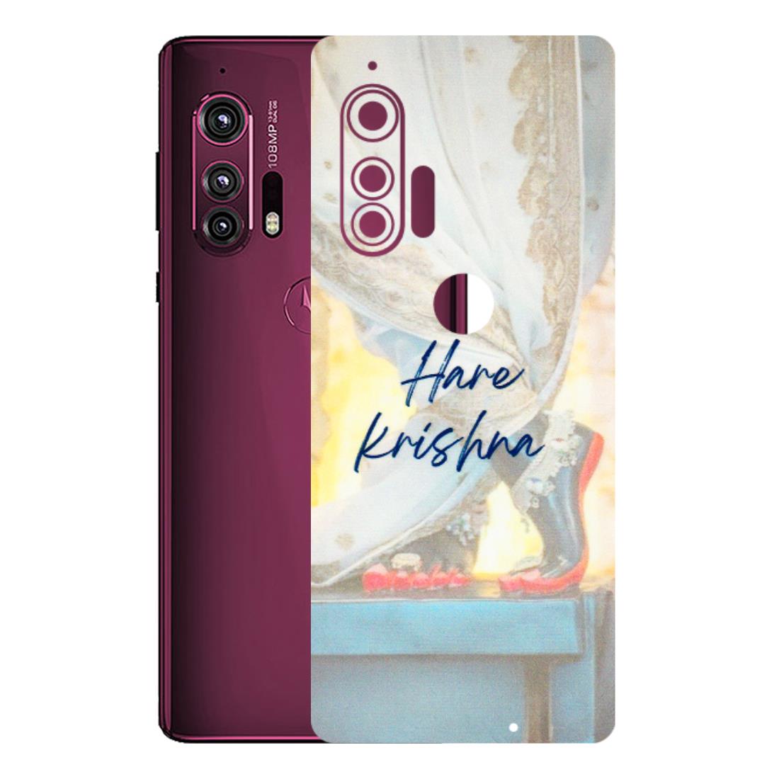 Motorola Phone Skins (All Models) - Hare Krishna - 3D Embossed Finish (L-03) Motorola Moto Edge Plus