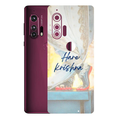Motorola Phone Skins (All Models) - Hare Krishna - 3D Embossed Finish (L-03) Motorola Moto Edge Plus