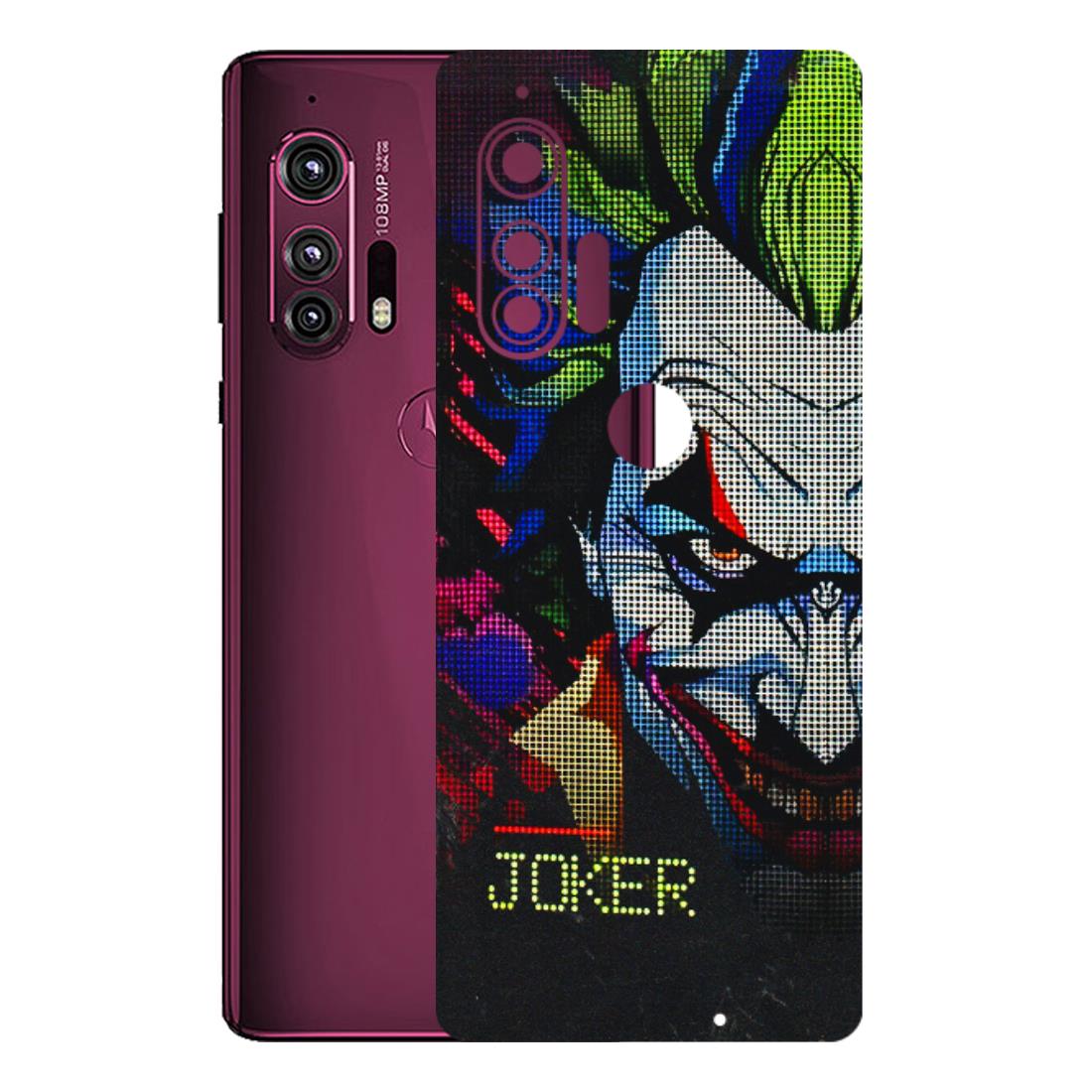 Motorola Phone Skins (All Models) - Joker Dot Matrix - 3D Embossed Finish (L-08) Motorola Moto Edge Plus