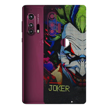 Motorola Phone Skins (All Models) - Joker Dot Matrix - 3D Embossed Finish (L-08) Motorola Moto Edge Plus