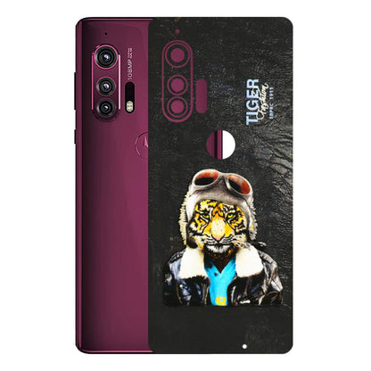 Motorola Phone Skins (All Models) - Rider Tiger - 3D Embossed Finish (L-113) Motorola Moto Edge Plus