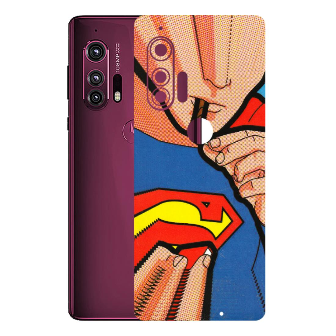 Motorola Phone Skins (All Models) - Superman Sutta - 3D Embossed Finish (L-130) Motorola Moto Edge Plus