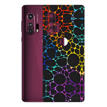 Motorola Phone Skins (All Models) - Abstract Art MultiColour - 3D Embossed Finish (L-133) Motorola Moto Edge Plus