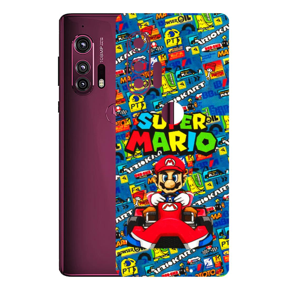 Motorola Phone Skins (All Models) - Super Mario Kart - 3D Embossed Finish (L-140) Motorola Moto Edge Plus
