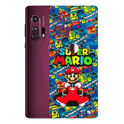 Motorola Phone Skins (All Models) - Super Mario Kart - 3D Embossed Finish (L-140) Motorola Moto Edge Plus
