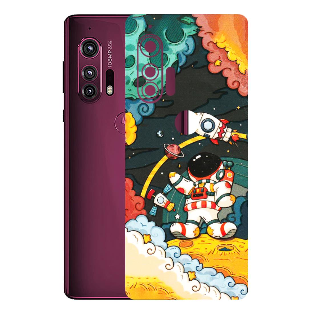 Motorola Phone Skins (All Models) - Astronauts & Spaceship - 3D Embossed Finish (L-145) Motorola Moto Edge Plus