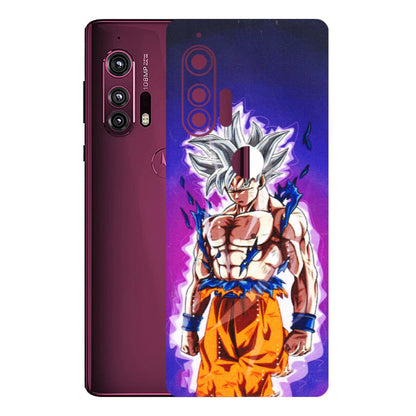 Motorola Phone Skins (All Models) - Goku Purple Anime - 3D Embossed Finish (L-147) Motorola Moto Edge Plus