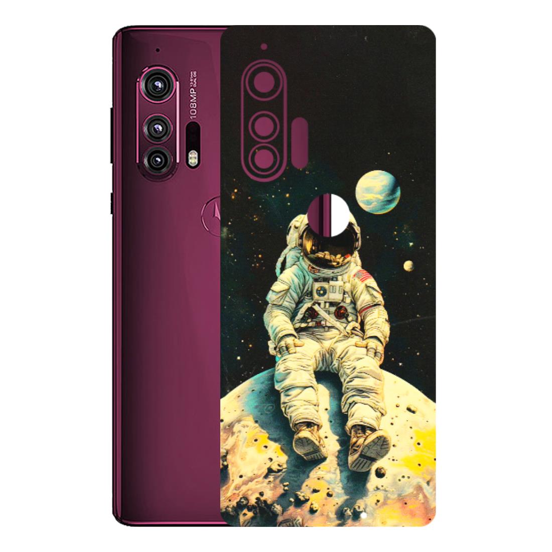 Motorola Phone Skins (All Models) - Astronaut in Space - 3D Embossed Finish (L-16) Motorola Moto Edge Plus