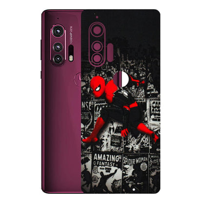 Motorola Phone Skins (All Models) - SpiderMan New - 3D Embossed Finish (L-162) Motorola Moto Edge Plus