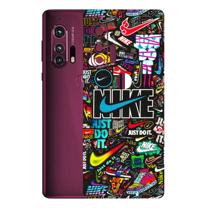 Motorola Phone Skins (All Models) - Just Do It Doodles - 3D Embossed Finish (L-166) Motorola Moto Edge Plus