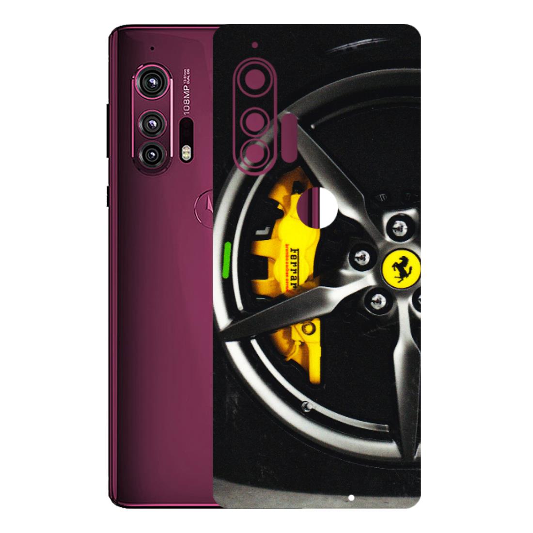 Motorola Phone Skins (All Models) - Ferrari Wheel Alloy - 3D Embossed Finish (L-173) Motorola Moto Edge Plus