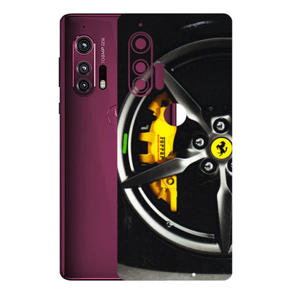 Motorola Phone Skins (All Models) - Ferrari Wheel Alloy - 3D Embossed Finish (L-173) Motorola Moto Edge Plus