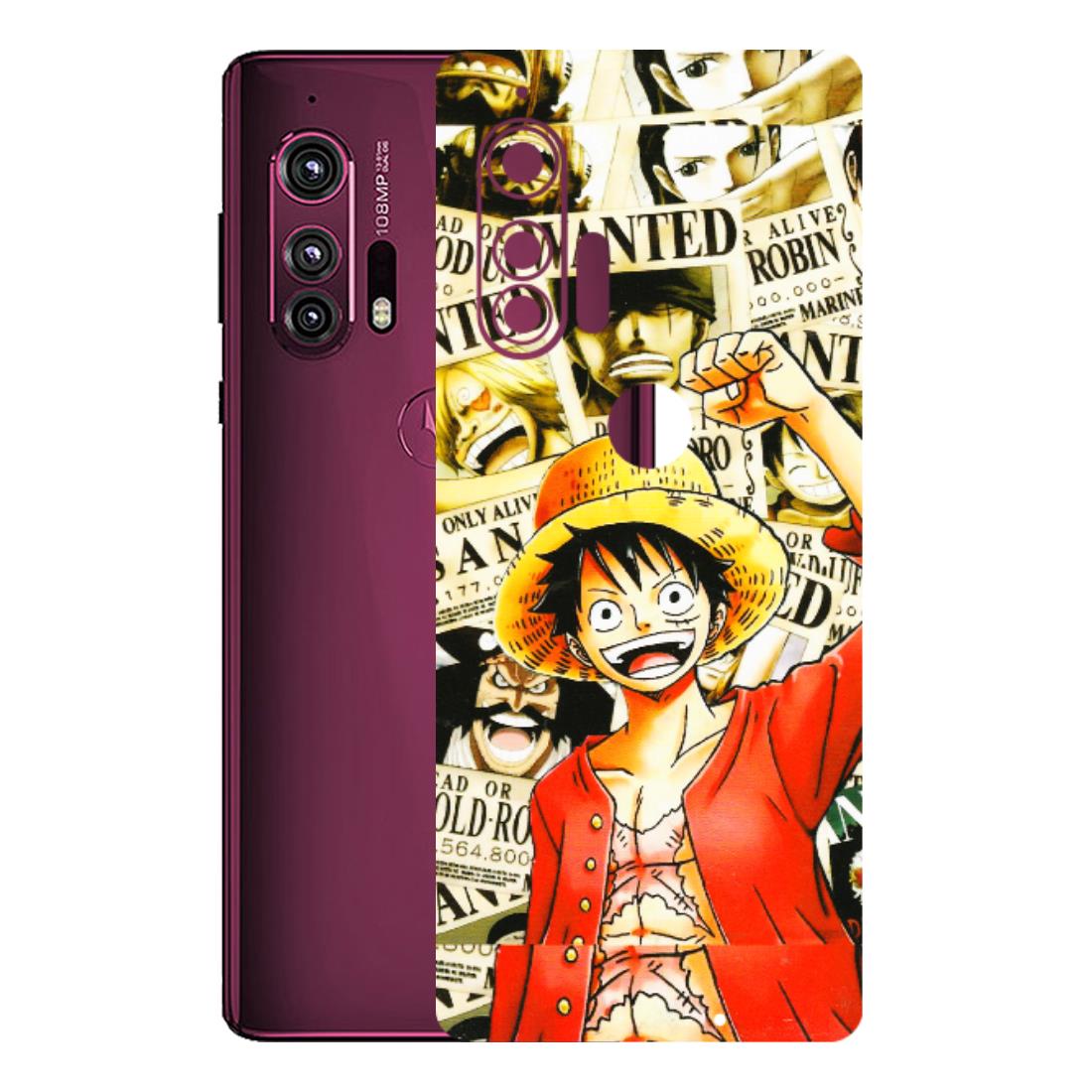Motorola Phone Skins (All Models) - Luffy Anime - 3D Embossed Finish (L-177) Motorola Moto Edge Plus