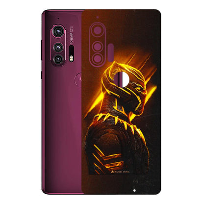 Motorola Phone Skins (All Models) - Gold Black Panther - 3D Embossed Finish (L-181) Motorola Moto Edge Plus