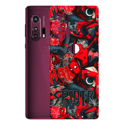 Motorola Phone Skins (All Models) - SpiderMan Cool - 3D Embossed Finish (L-188) Motorola Moto Edge Plus