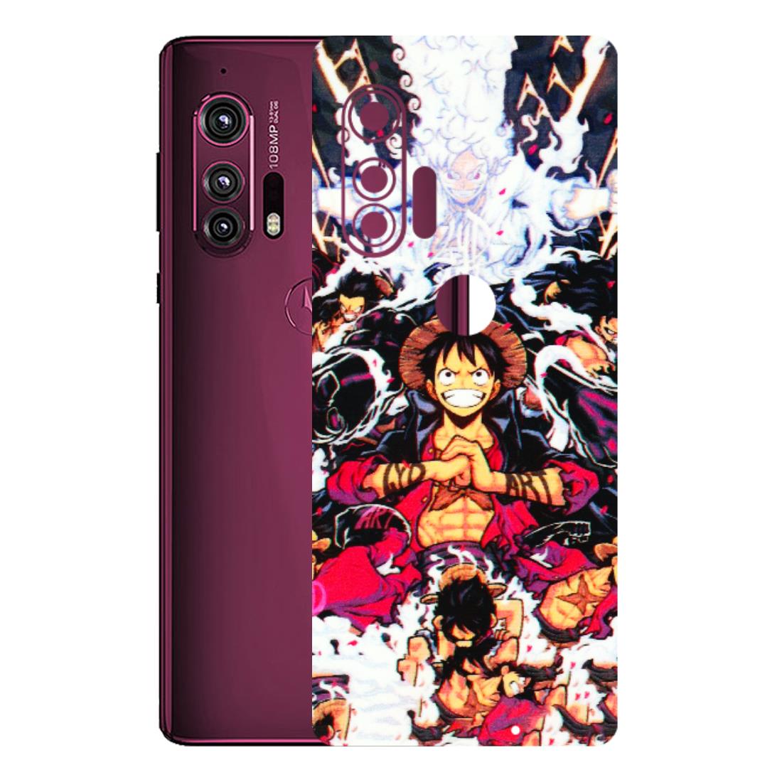 Motorola Phone Skins (All Models) - Luffy Anime Character - 3D Embossed Finish (L-203) Motorola Moto Edge Plus