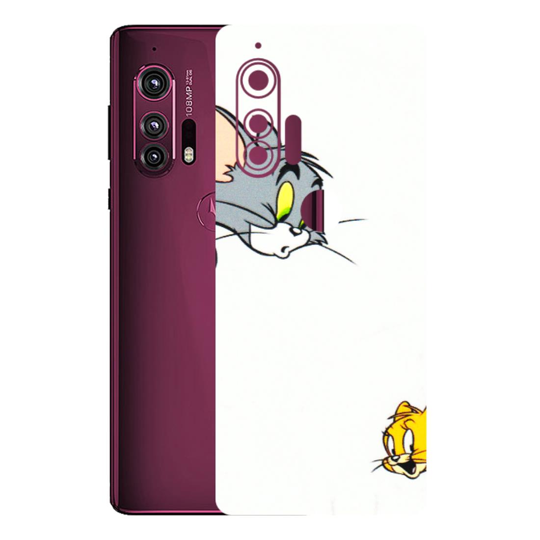 Motorola Phone Skins (All Models) - Cute Tom And Jerry - 3D Embossed Finish (L-220) Motorola Moto Edge Plus