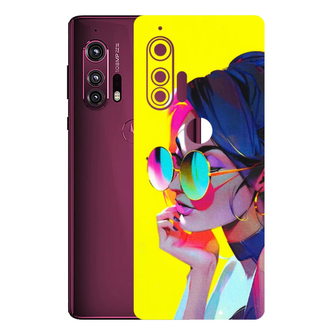 Motorola Phone Skins (All Models) - Bold Stylish Girl - 3D Embossed Finish (L-222) Motorola Moto Edge Plus
