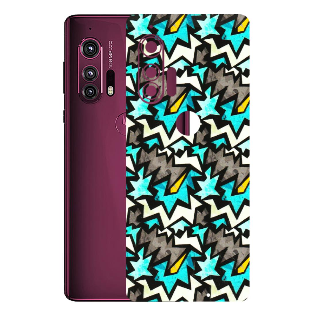 Motorola Phone Skins (All Models) - Funky Zig Zag - 3D Embossed Finish (L-223) Motorola Moto Edge Plus