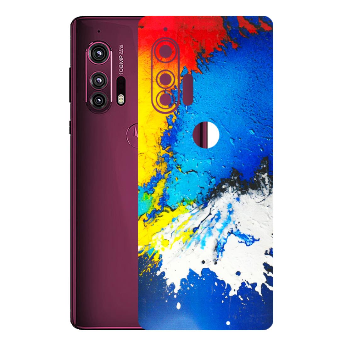Motorola Phone Skins (All Models) - Acrylic Paint Spill - 3D Embossed Finish (L-229) Motorola Moto Edge Plus