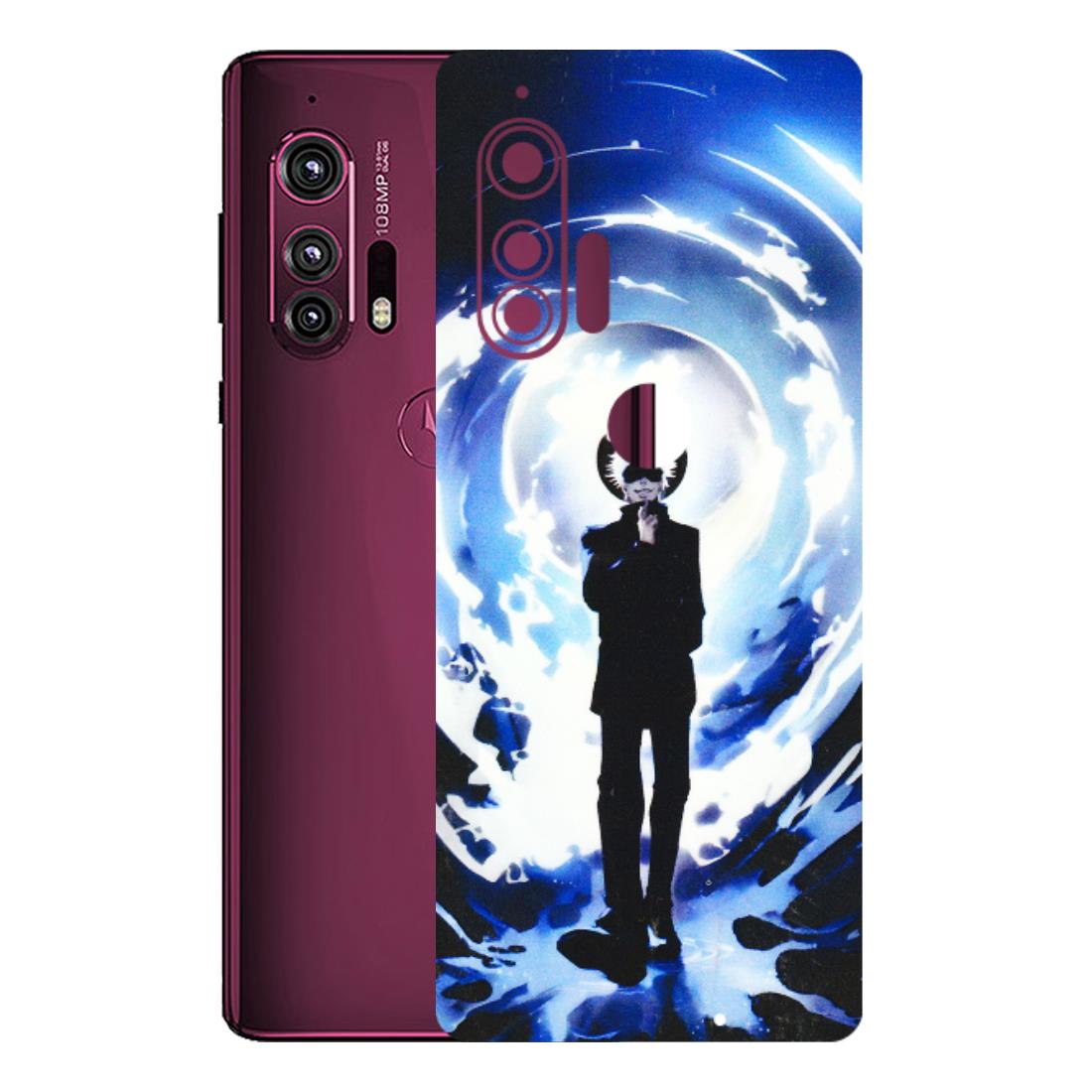 Motorola Phone Skins (All Models) - Satoru Gojo Dark Blue - 3D Embossed Finish (L-235) Motorola Moto Edge Plus