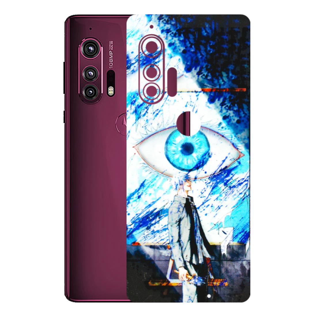 Motorola Phone Skins (All Models) - Gojo Satoru evil eye - 3D Embossed Finish (L-239) Motorola Moto Edge Plus