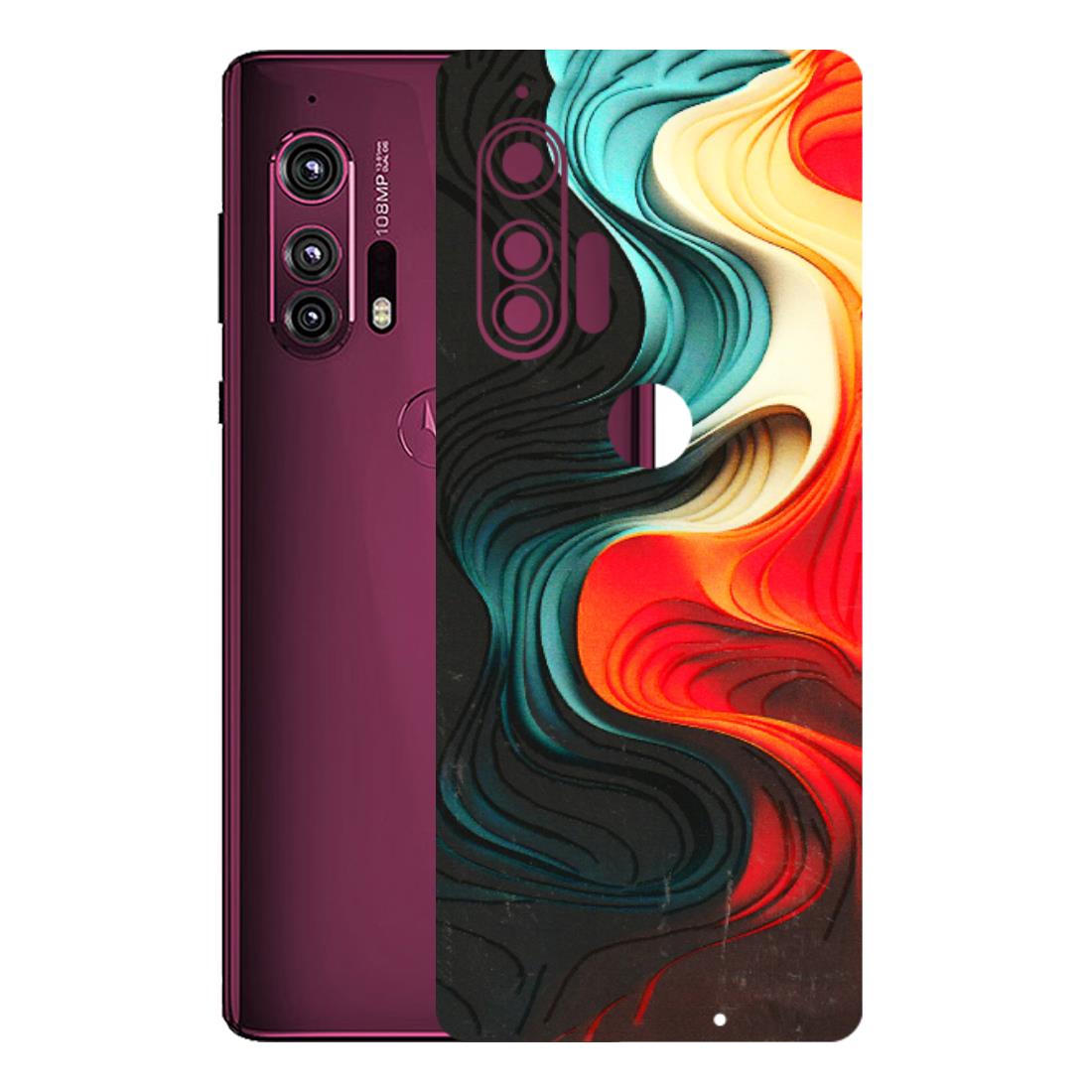 Motorola Phone Skins (All Models) - The Silky Swirl - 3D Embossed Finish (L-240) Motorola Moto Edge Plus