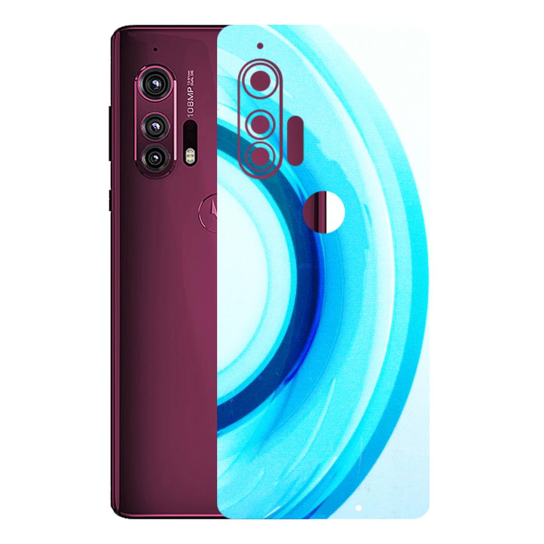 Motorola Phone Skins (All Models) - The Blue Curve - 3D Embossed Finish (L-244) Motorola Moto Edge Plus