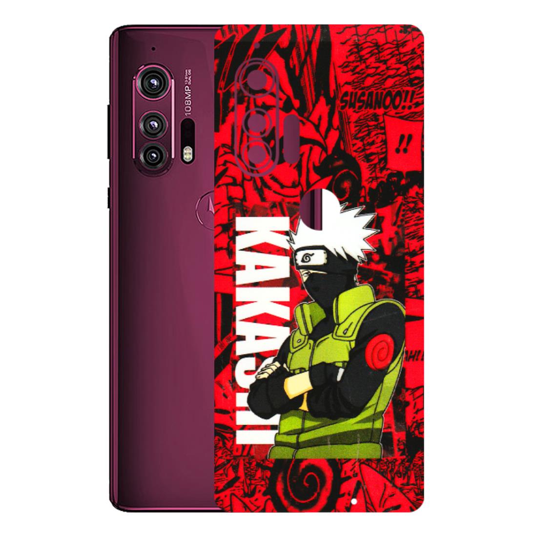 Motorola Phone Skins (All Models) - Kakashi Red Anime - 3D Embossed Finish (L-251) Motorola Moto Edge Plus