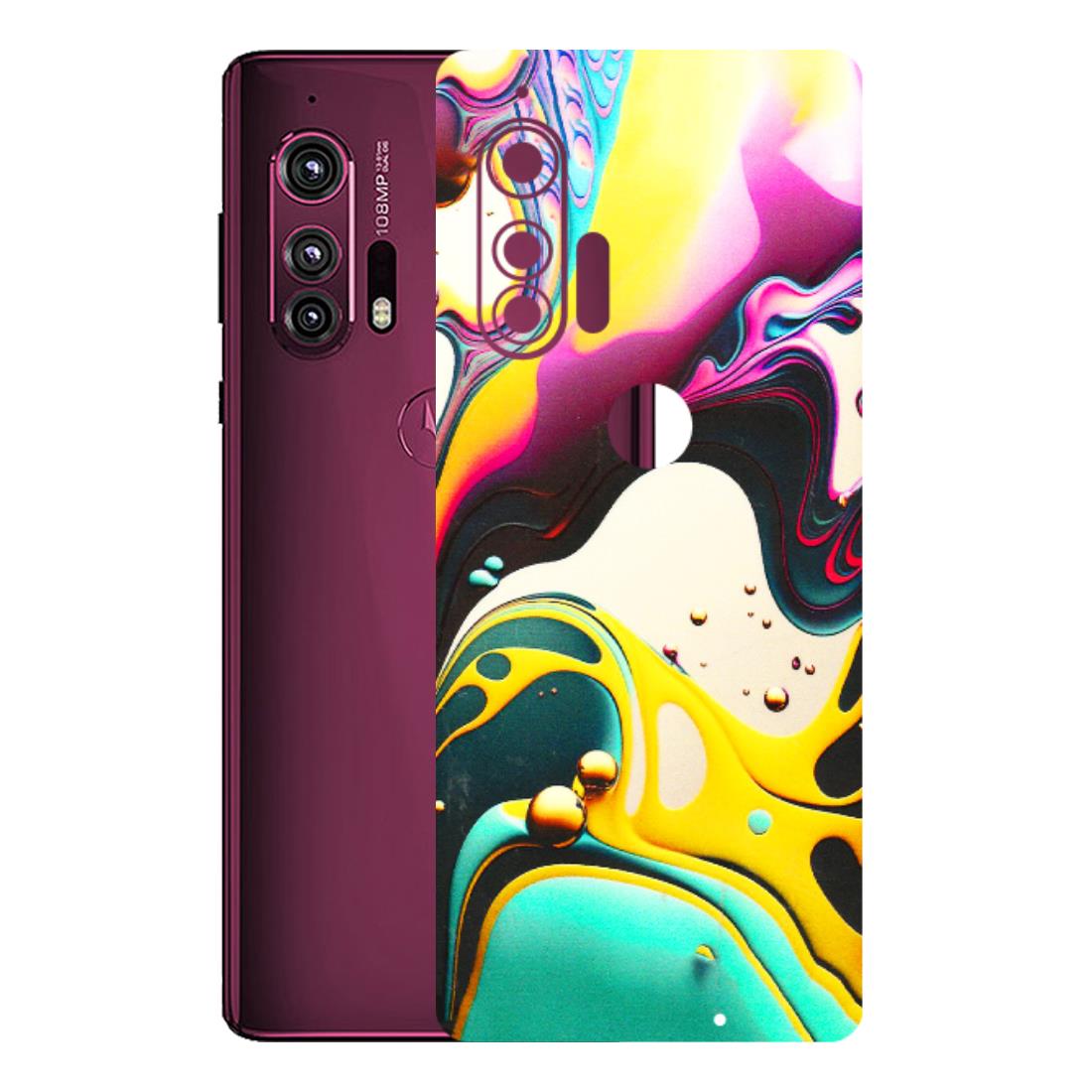Motorola Phone Skins (All Models) - Multicolor Abstract pattern - 3D Embossed Finish (L-254) Motorola Moto Edge Plus