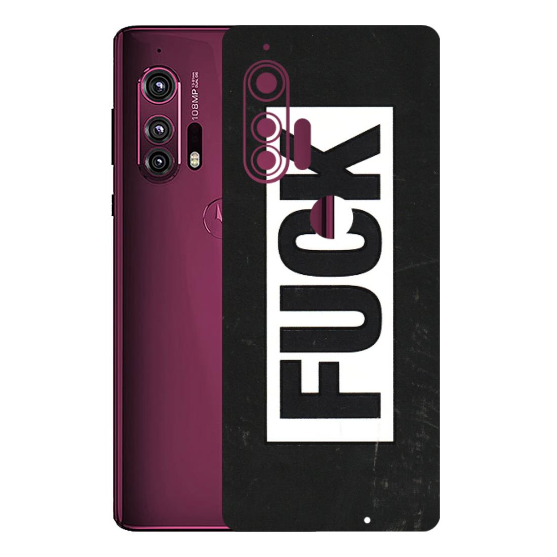 Motorola Phone Skins (All Models) - The F Word - 3D Embossed Finish (L-255) Motorola Moto Edge Plus