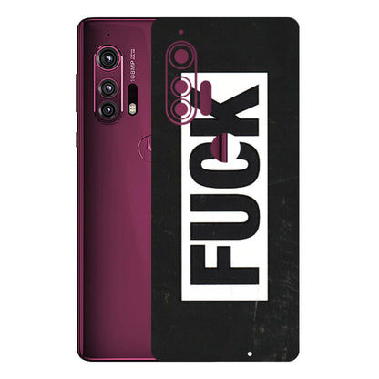 Motorola Phone Skins (All Models) - The F Word - 3D Embossed Finish (L-255) Motorola Moto Edge Plus