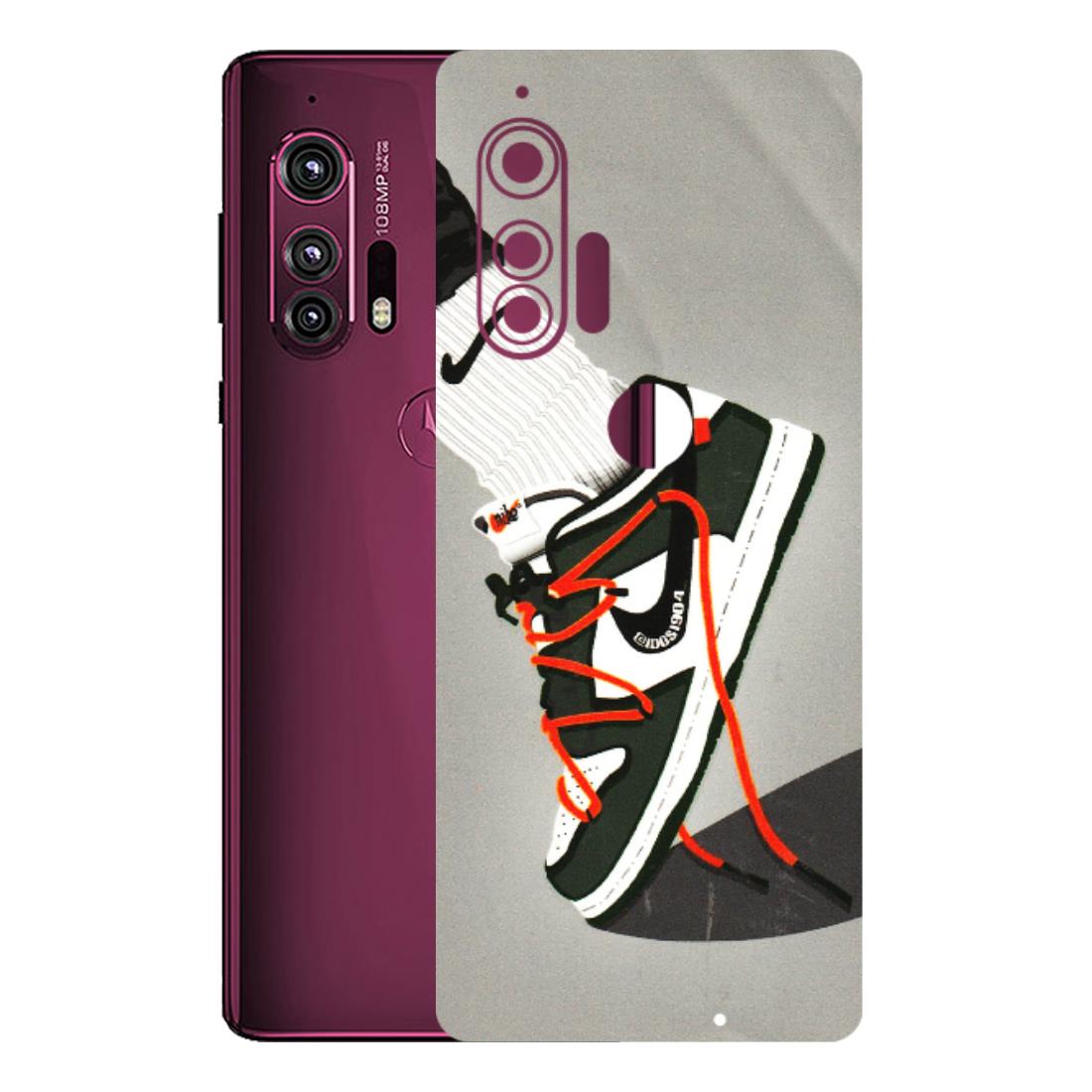 Motorola Phone Skins (All Models) - New Grey Sneaker - 3D Embossed Finish (L-261) Motorola Moto Edge Plus