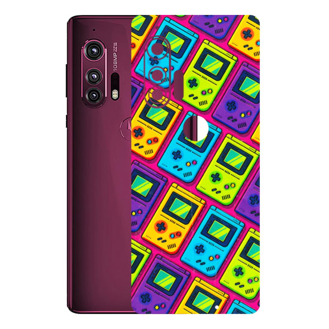 Motorola Phone Skins (All Models) - Gameboy Colourful - 3D Embossed Finish (L-266) Motorola Moto Edge Plus
