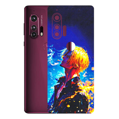 Motorola Phone Skins (All Models) - Sanji Vinsmoke One Piece - 3D Embossed Finish (L-319) Motorola Moto Edge Plus