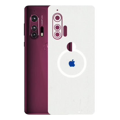 Motorola Phone Skins (All Models) - iPhone Magsafe Logo - 3D Embossed Finish (L-320) Motorola Moto Edge Plus