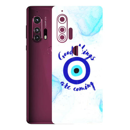 Motorola Phone Skins (All Models) - Evil Eye Good Things Are Coming - 3D Embossed Finish (L-322) Motorola Moto Edge Plus
