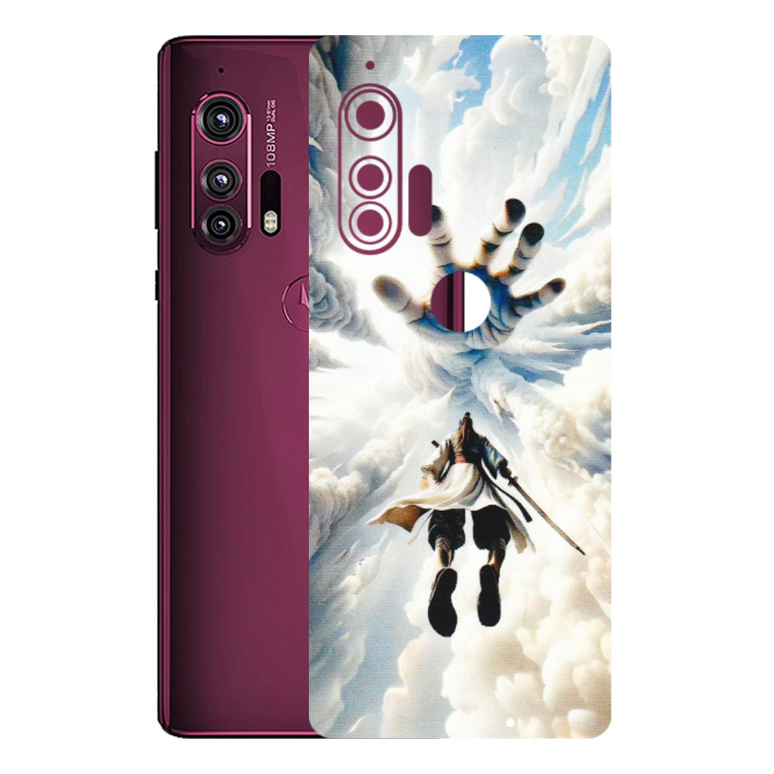 Motorola Phone Skins (All Models) - Big Hand With Monkey King - 3D Embossed Finish (L-323) Motorola Moto Edge Plus