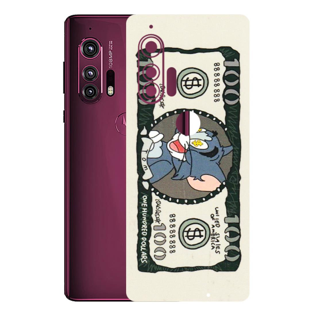 Motorola Phone Skins (All Models) - Tom Hundred Dollar - 3D Embossed Finish (L-324) Motorola Moto Edge Plus