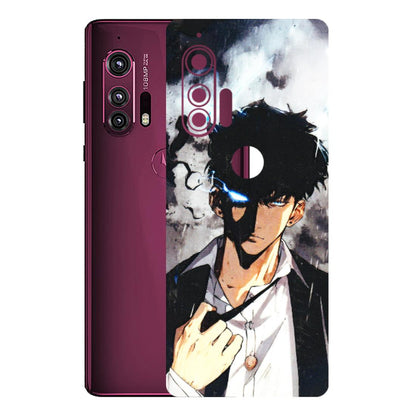 Motorola Phone Skins (All Models) - Sung Jinwoo Manhwa Anime - 3D Embossed Finish (L-328) Motorola Moto Edge Plus