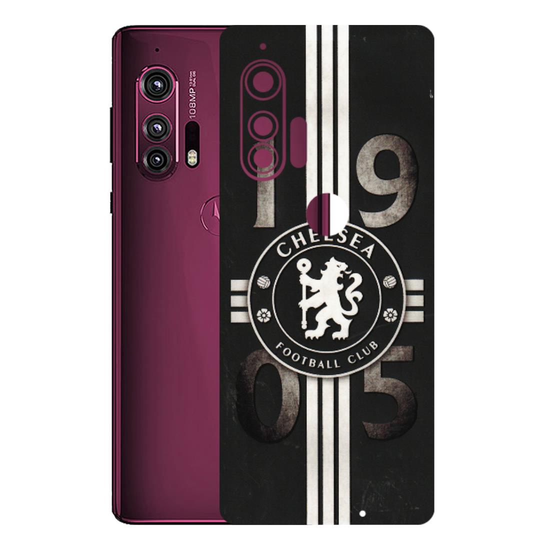 Motorola Phone Skins (All Models) - Chelsea Fan Club - 3D Embossed Finish (L-36) Motorola Moto Edge Plus