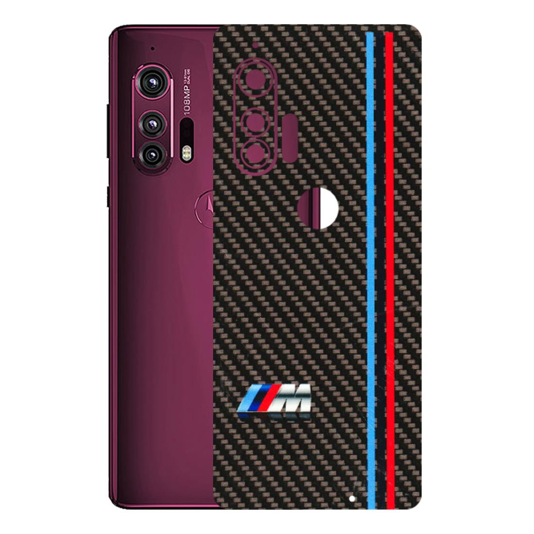 Motorola Phone Skins (All Models) - BM Carbon Fiber Feels - 3D Embossed Finish (L-38) Motorola Moto Edge Plus