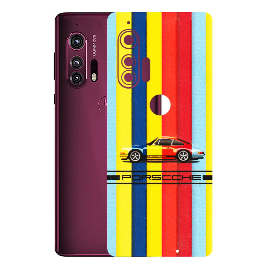 Motorola Phone Skins (All Models) - Multicolour Porche - 3D Embossed Finish (L-39) Motorola Moto Edge Plus