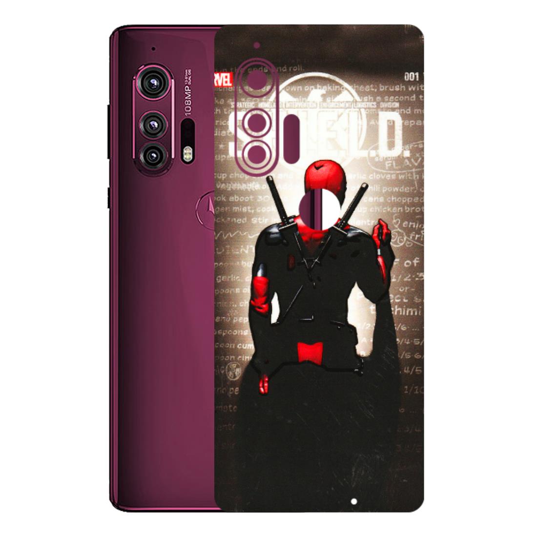 Motorola Phone Skins (All Models) - Deadpool - 3D Embossed Finish (L-56) Motorola Moto Edge Plus